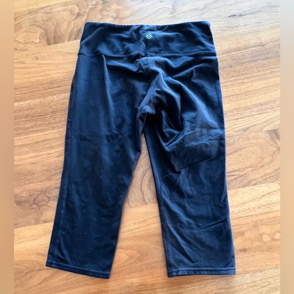 Black Athleta Leggings. Cropped. Size S. Good pre-opened condition. - Picture 2 of 3